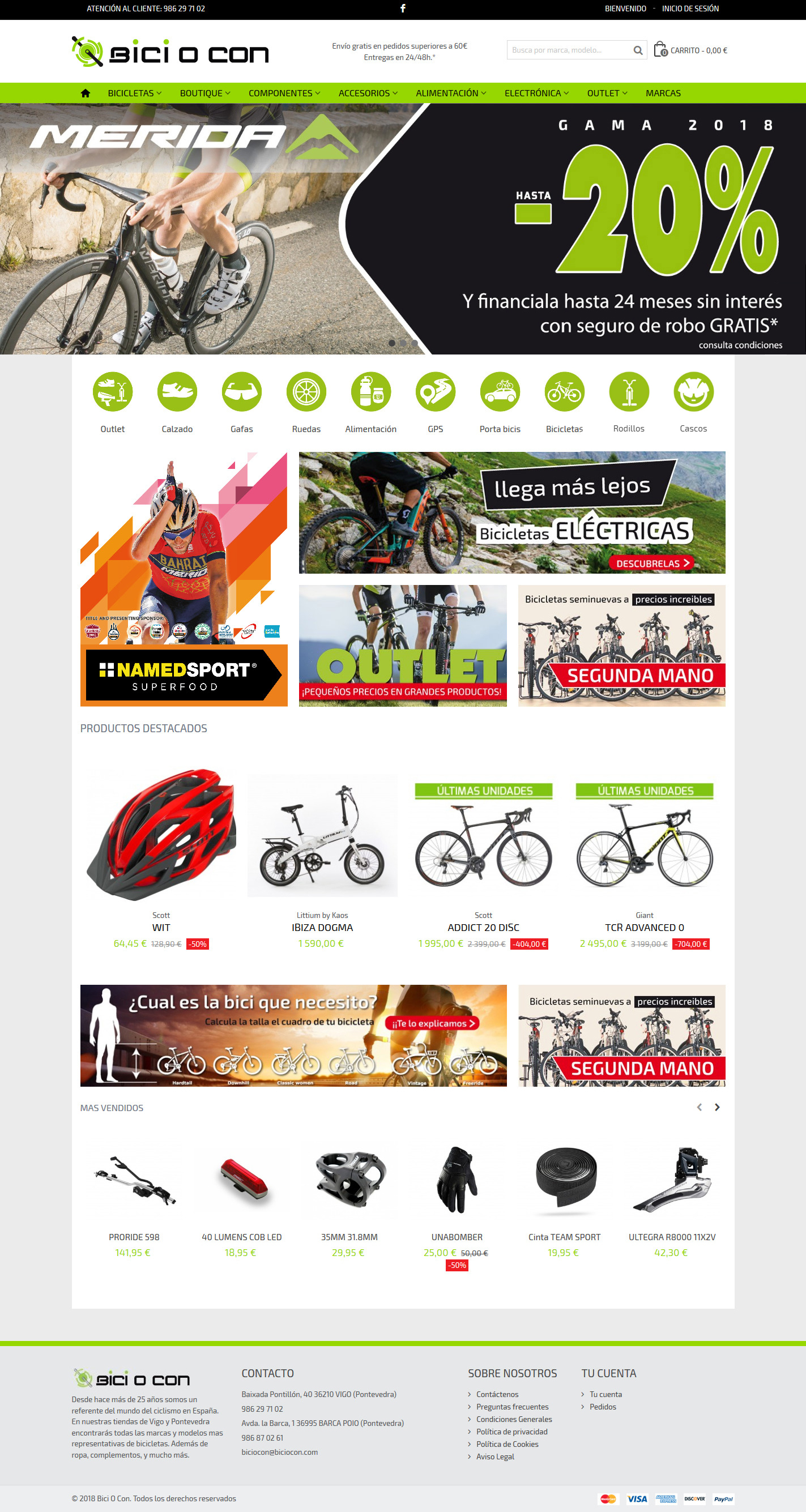Diseño web compra online de bicicletas